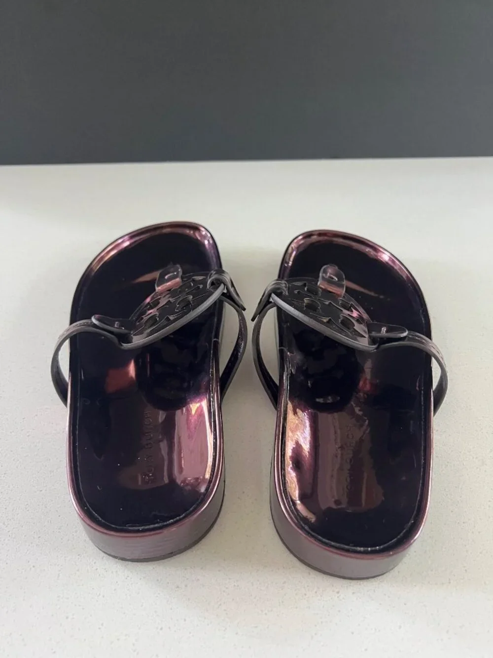 TORY BURCH Miller Cloud Sandal In Merlot SLIDE SIZE 7 NWOB